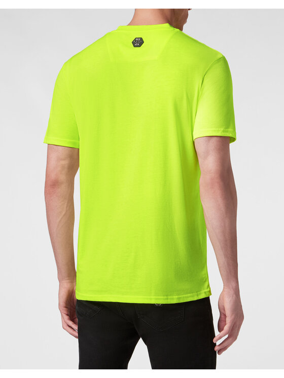 PHILIPP PLEIN PHILIPP PLEIN T-Shirt 105 Żółty Regular Fit