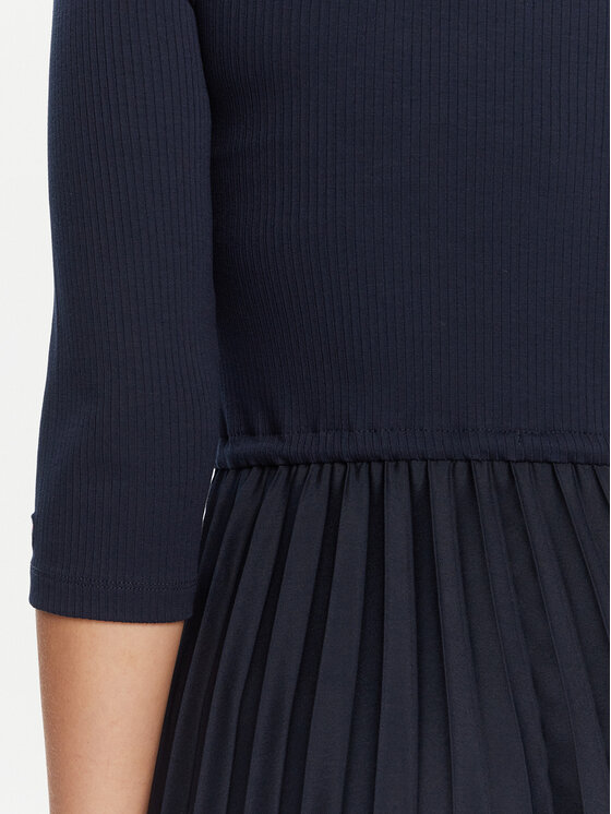 Tommy Hilfiger Tommy Hilfiger Ежедневна рокля WW0WW46138 Тъмносин Slim Fit