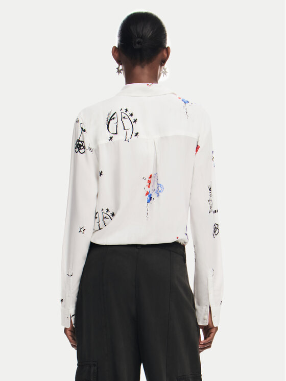 Desigual Desigual Košulja Tokio 24WWCW39 Bijela Regular Fit