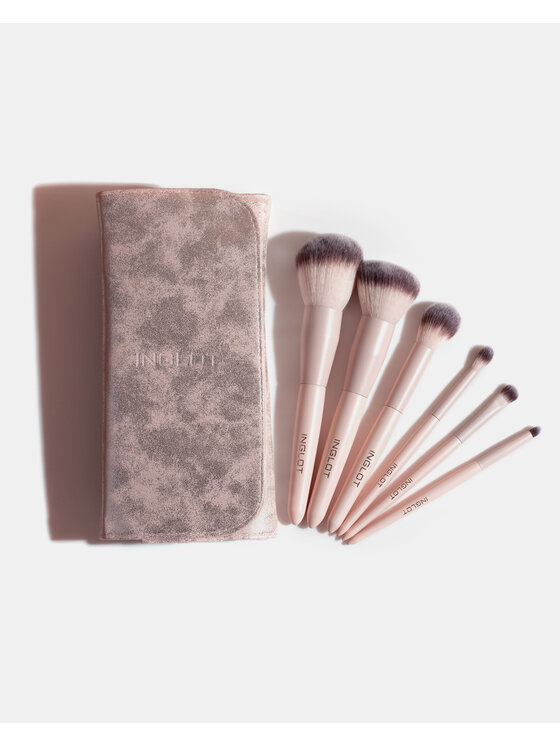 INGLOT INGLOT Etui Silver Zestaw pędzli do makijażu