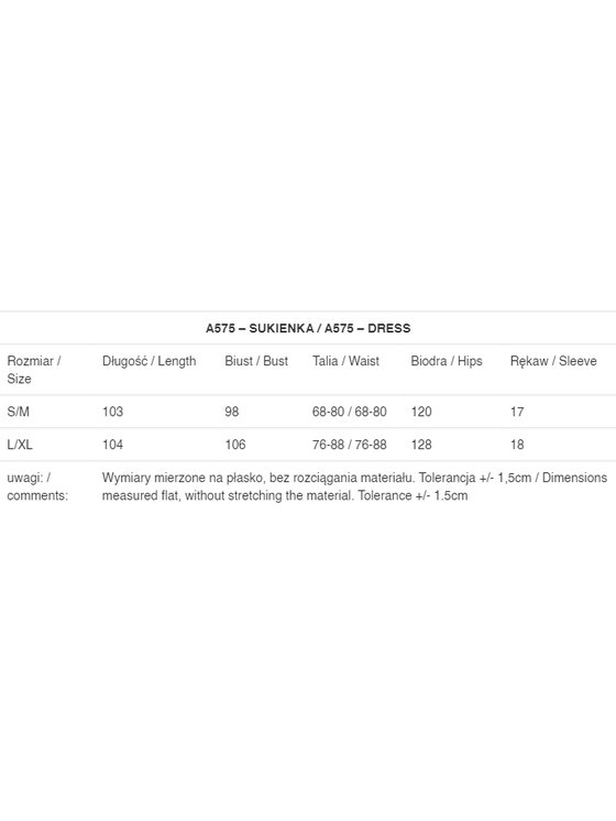 Awama Awama Sukienka letnia A575 Różowy Basic Fit