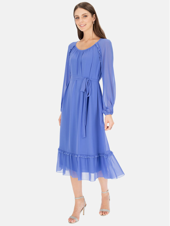 Potis & Verso Potis & Verso Sukienka elegancka Arletta Niebieski Regular Fit