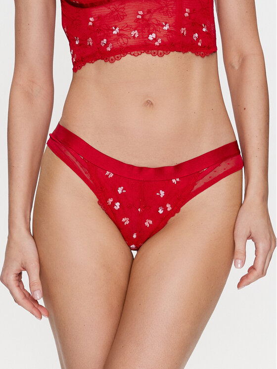 Hunkemöller Brazílske nohavičky Violet 201068 Červená