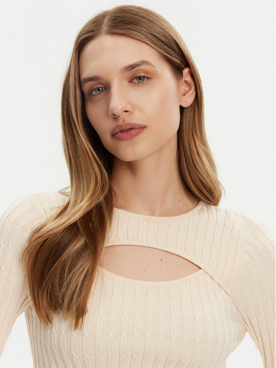ONLY ONLY Džemper Meddi 15339582 Bež Cropped Fit
