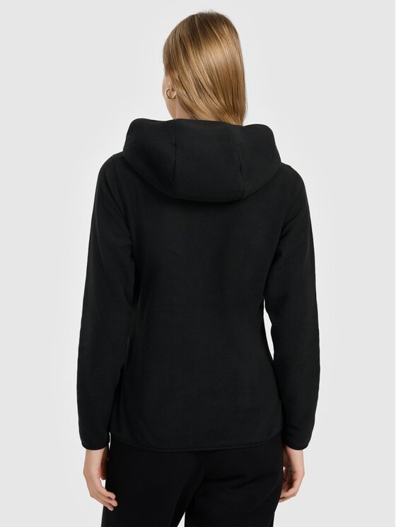 4F 4F Felpa di pile 4FRAW25TFLEF495-20S Nero Authentic Slim Fit