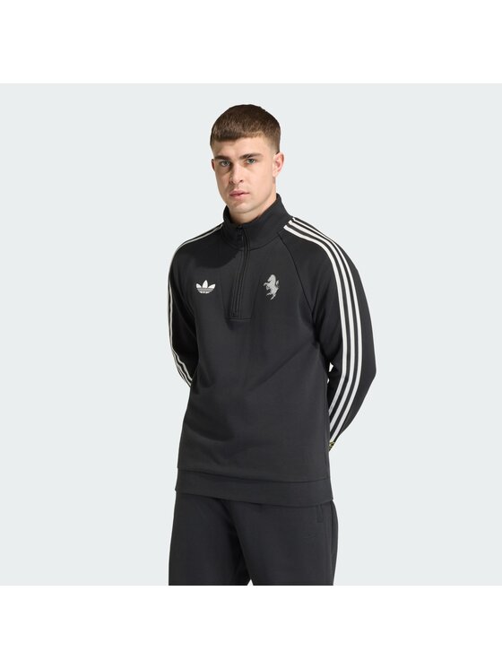 adidas adidas Bluza Juventus FC Originals Half Zip Czarny Regular Fit