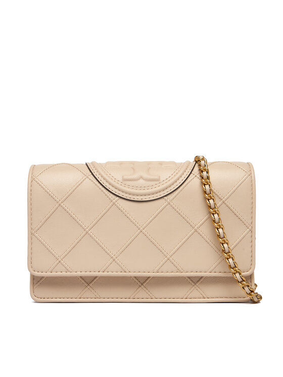 Tory Burch Tory Burch Ročna torba Fleming Soft Chain Wallet 138853 Bež