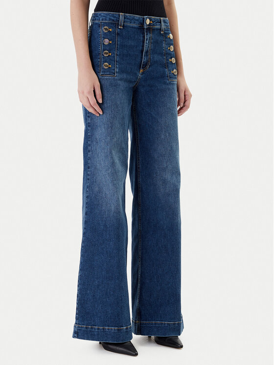 ViCOLO ViCOLO Farmer DF5076 Kék Wide Leg