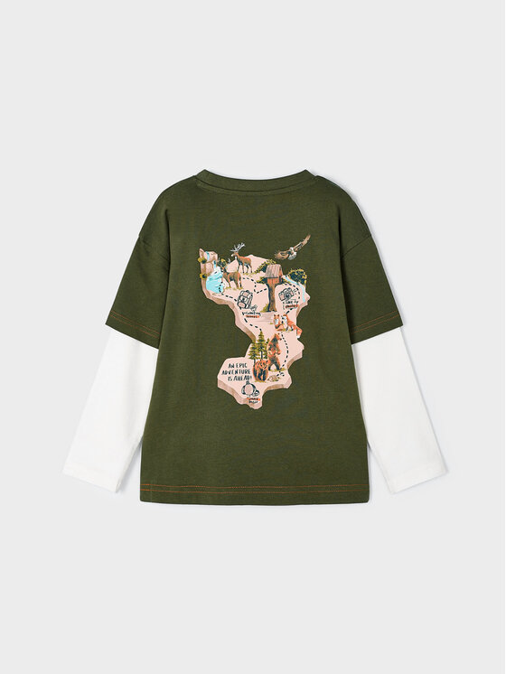 Mayoral Mayoral Blusa 4.022 Verde Regular Fit
