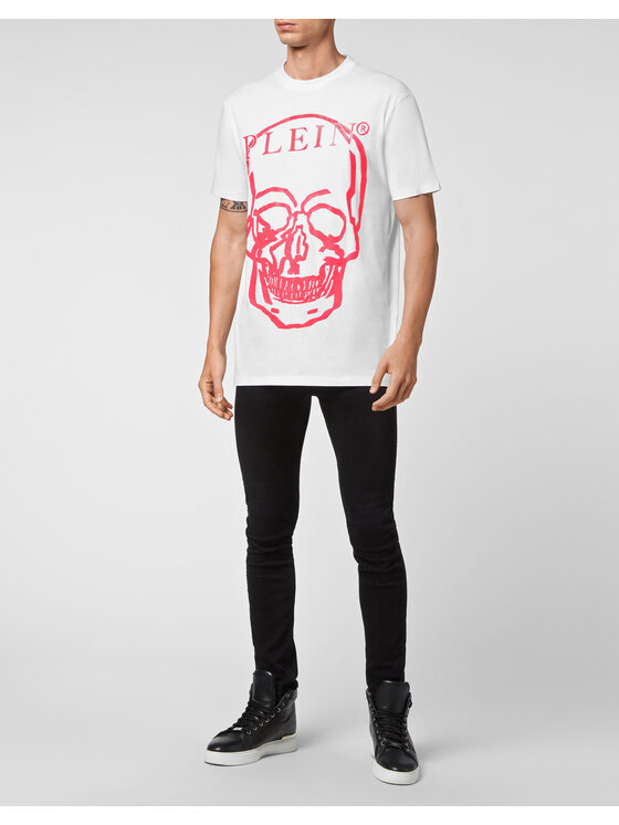 PHILIPP PLEIN PHILIPP PLEIN Tričko 3835 Biela Regular Fit