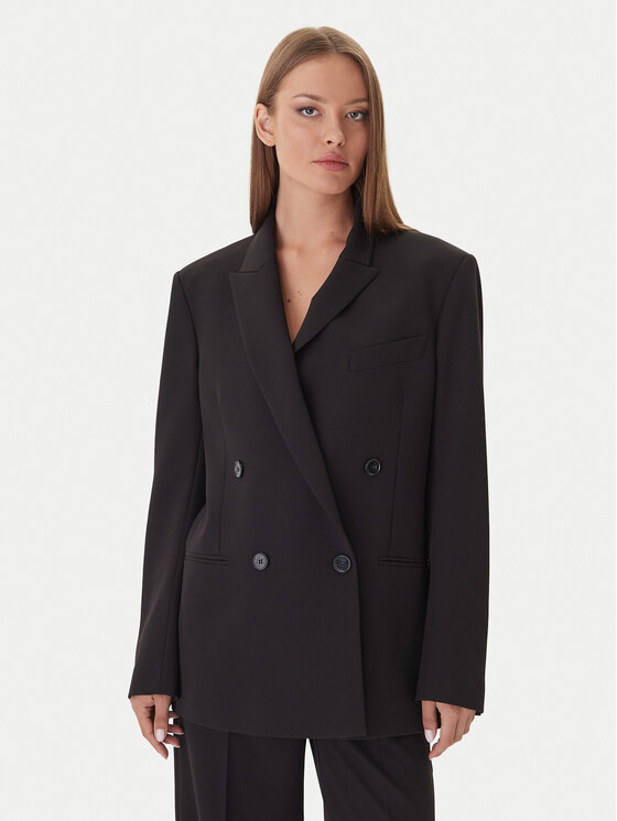 Patrizia Pepe Patrizia Pepe Bleizers 2S1543 A498 Melns Regular Fit