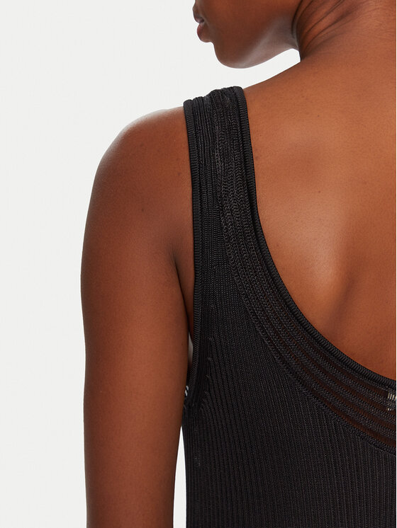Calvin Klein Jeans Calvin Klein Jeans Kötött ruha LV047C304G Fekete Slim Fit