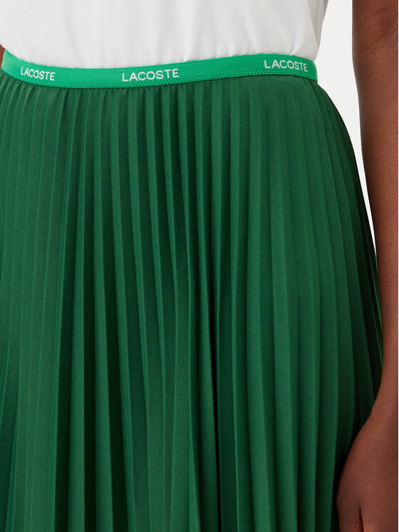 Lacoste Lacoste Spódnica plisowana JF1403 Zielony Regular Fit