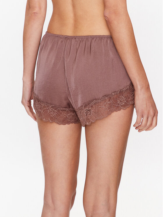 Hunkemöller Hunkemöller Kratke hlače pižama Spun 201717 Rjava Feminine Fit