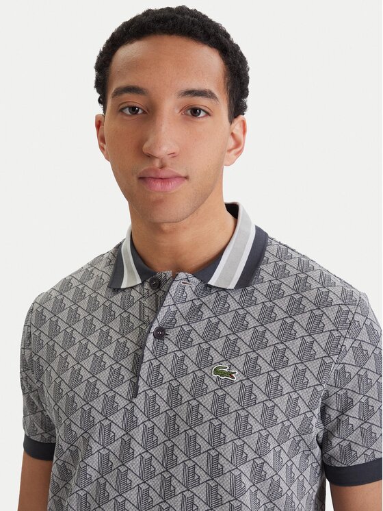 Lacoste Lacoste Polokošeľa DH1417 Sivá Classic Fit