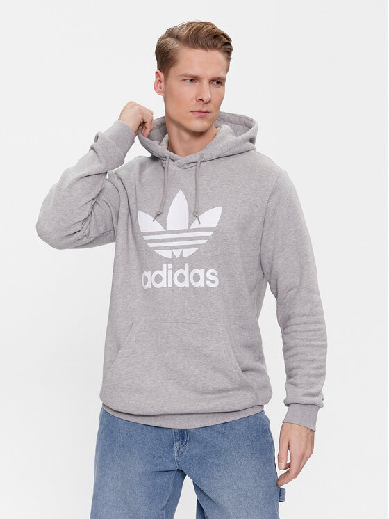 adidas Bluza adicolor Classics Trefoil H06669 Szary Regular Fit