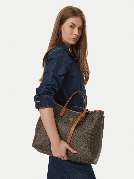 Tommy Hilfiger Tommy Hilfiger Torebka Th Monoplay Satchel AW0AW19173 Czarny