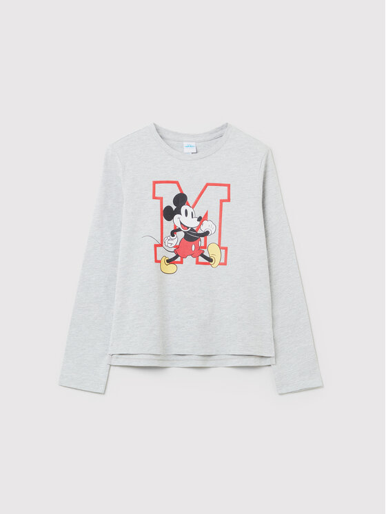 OVS Blūze MICKEY & FRIENDS 1433576 Pelēks Regular Fit