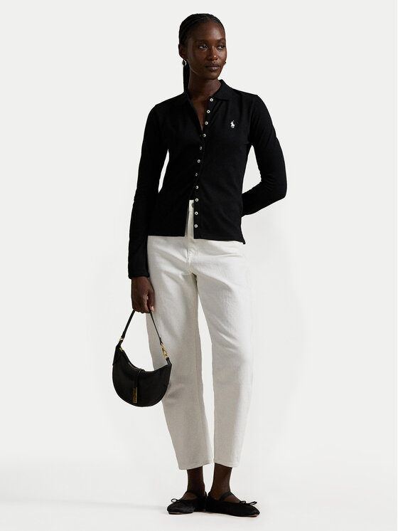 Polo Ralph Lauren Polo Ralph Lauren Риза 211941176002 Черен Slim Fit