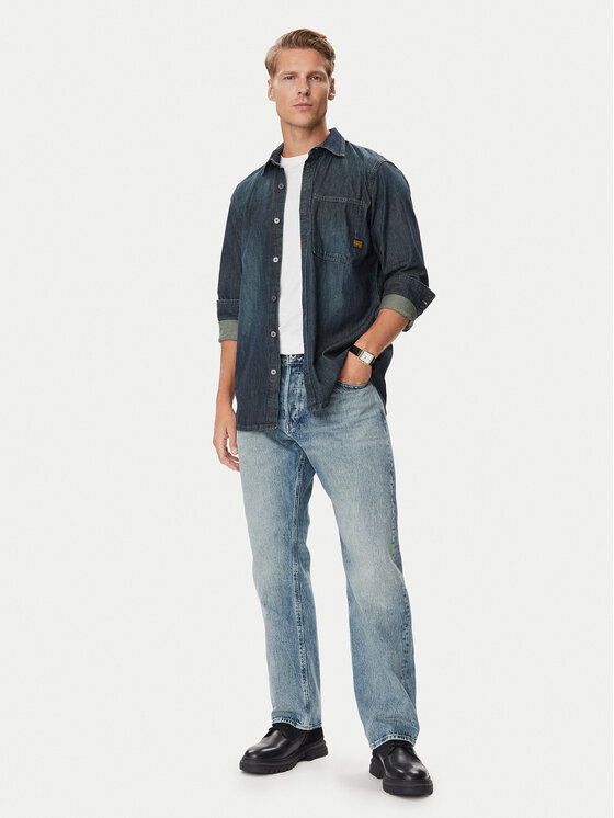 G-STAR G-STAR Teksasärk D27083 D539 Sinine Regular Fit