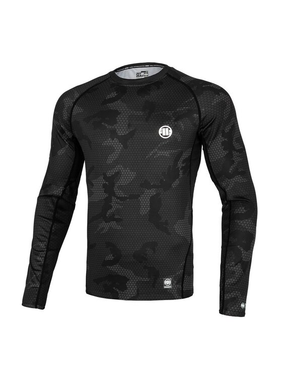 Longsleeve PITBULL, Rozmiar M, Czarny, Longsleeve Rashguard Net Camo II XL