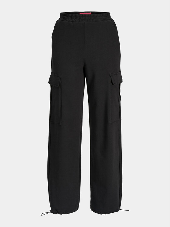 JJXX JJXX Medžiaginės kelnės Sofia 12245779 Juoda Relaxed Fit