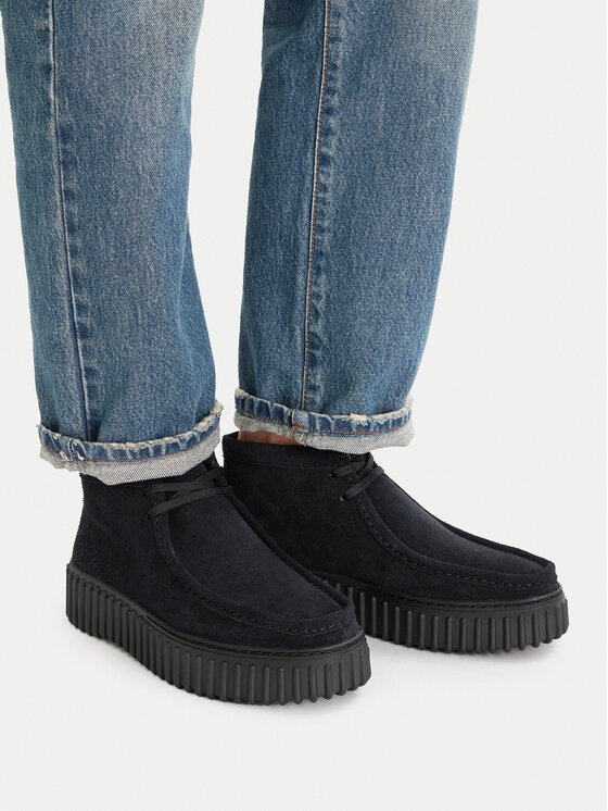 Clarks Clarks Gležnjarji Torhill Moss 26179360 Črna