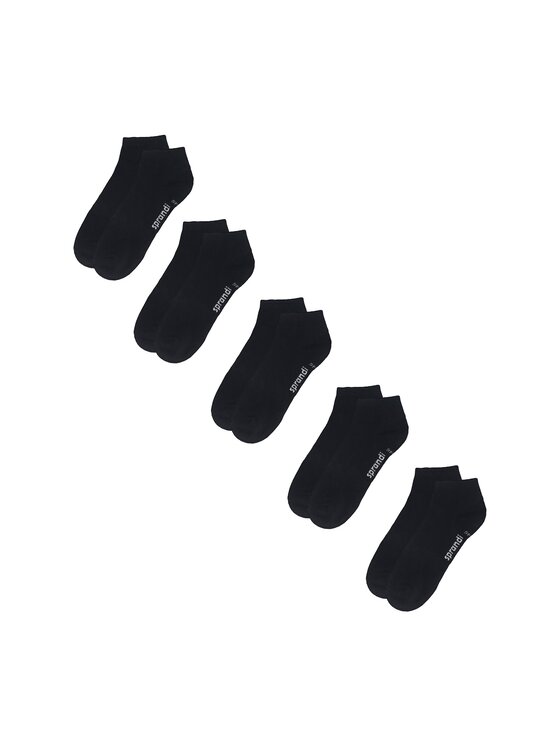 Sprandi Set di 5 paia di calzini corti da donna 0WB-003-AW23 (5-pack) Nero, taglia : 35_38