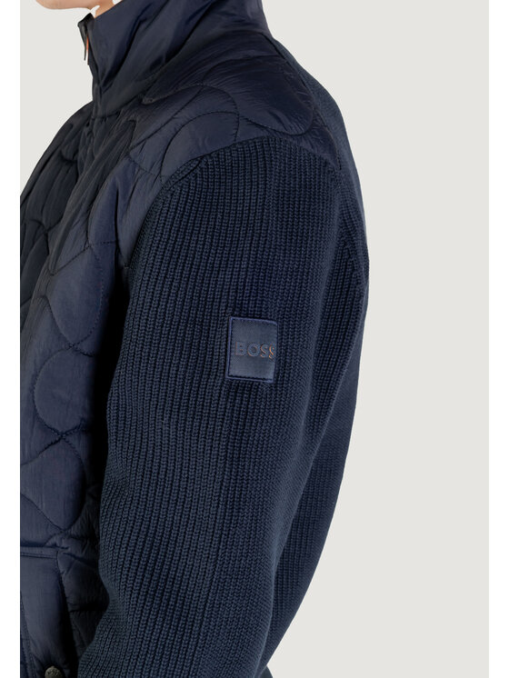 BOSS BOSS Giacca di pelle Kavietor 10272310 01 Blu To Fit