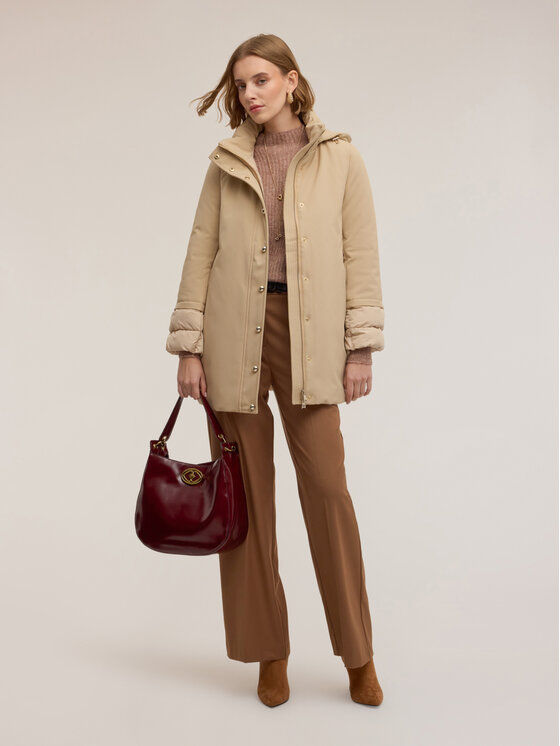 Motivi Motivi Giubbotto piumino F060Q000705N002 Écru Regular Fit