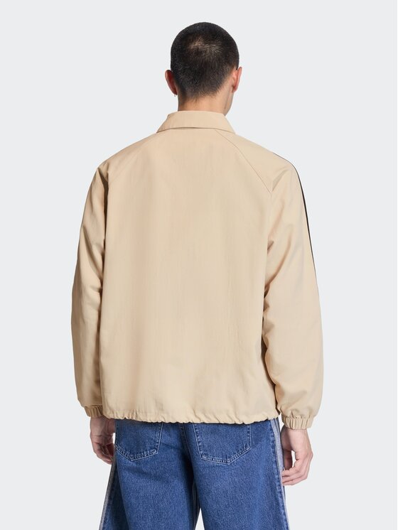 adidas adidas Kurtka anorak 3-STRIPES COACH Beżowy Loose Fit