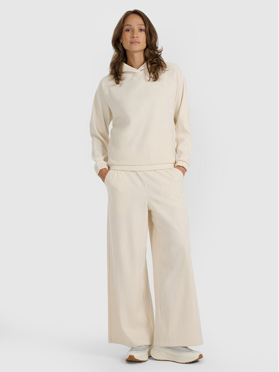 4F 4F Bluza CORDED FLOW Biały Regular Fit
