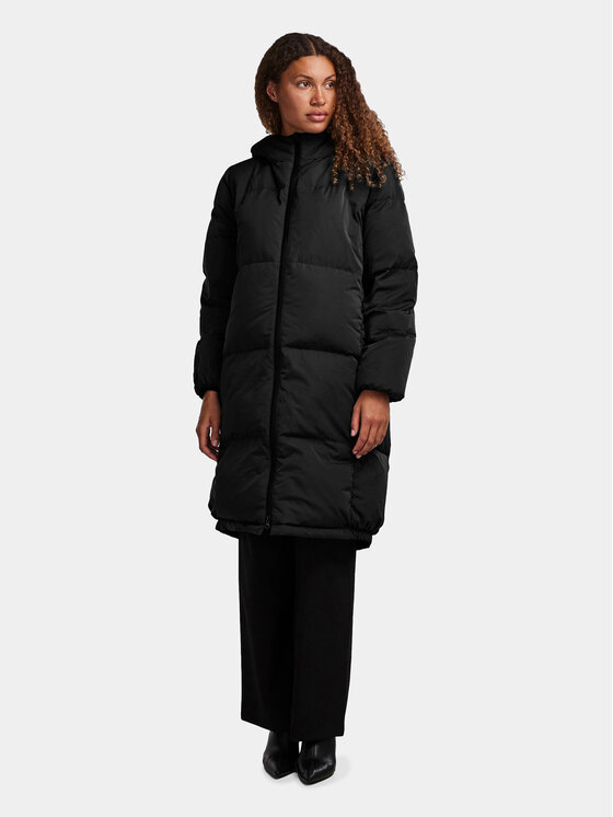 YAS YAS Μπουφάν πουπουλένιο 26031874 Μαύρο Regular Fit