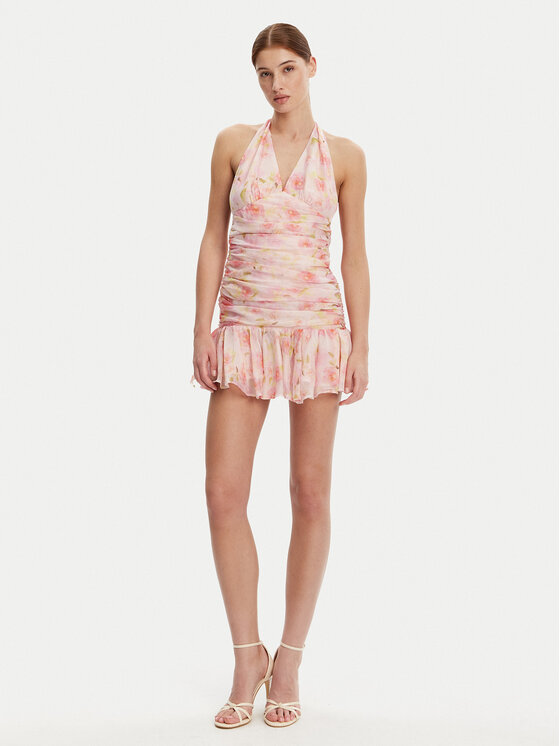 BARDOT BARDOT Коктейльна сукня 59705DB2 Рожевий Regular Fit