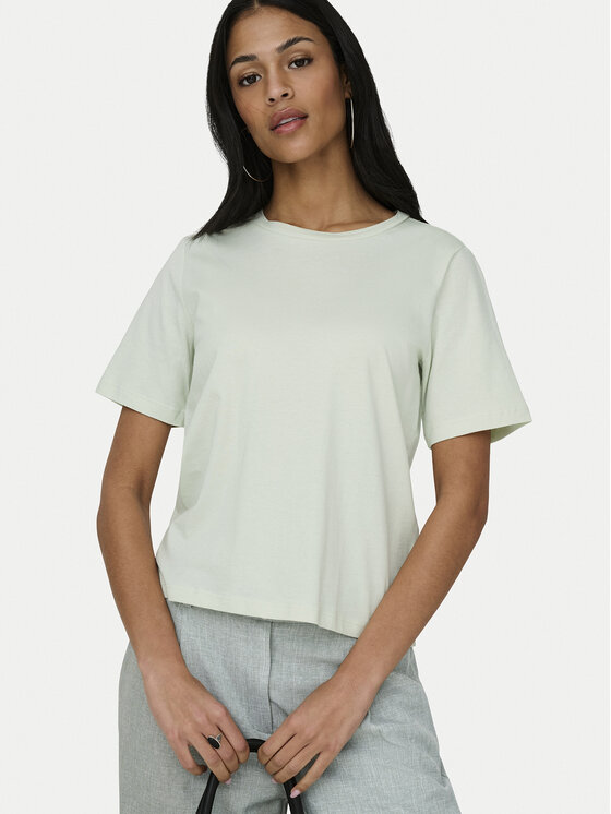 ONLY ONLY T-Shirt 15270390 Zielony Regular Fit