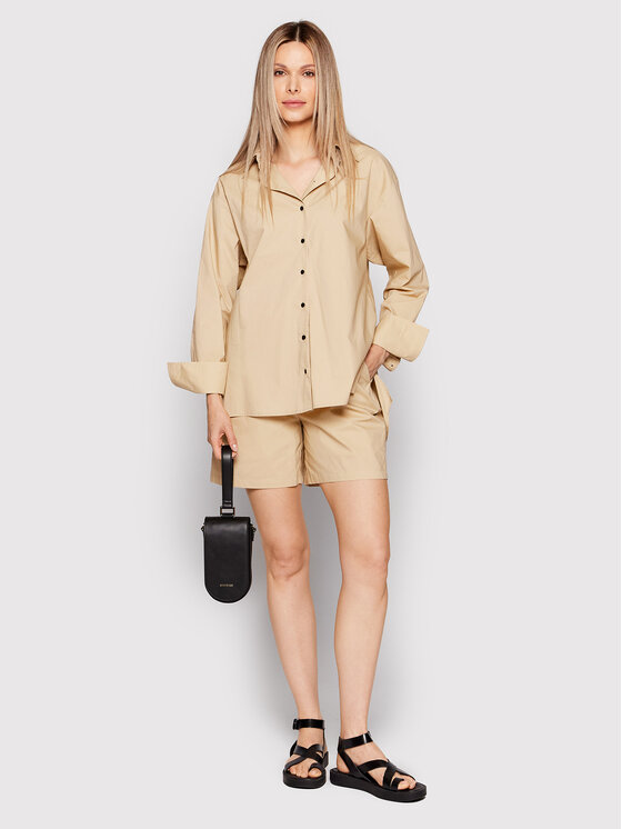 Pantaloncini di tessuto Bryan 4415610 Beige