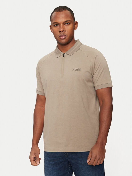 BOSS Polo Philix Mirror 50525119 Beige Regular Fit, taglia : M