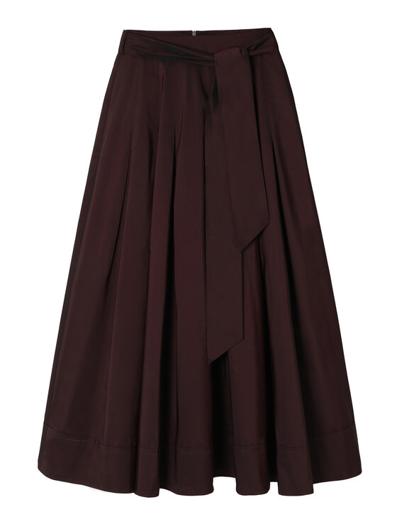 TATUUM Tatuum Spódnica midi TAFTANI Czerwony Flare Fit