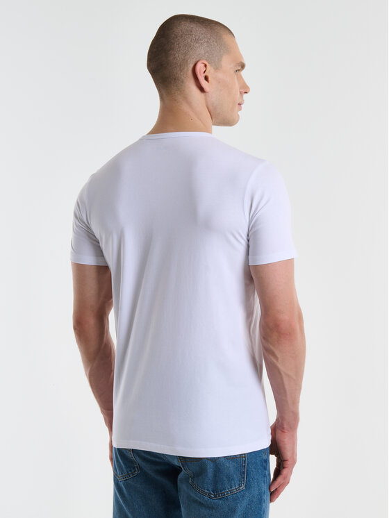 BIG STAR BIG STAR T-Shirt CLASSAC Biały Slim Fit