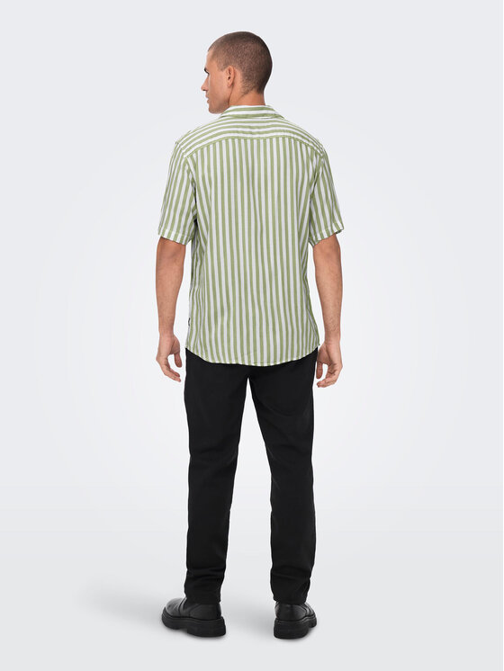 Only & Sons Only & Sons Koszula 22013267 Zielony Regular Fit