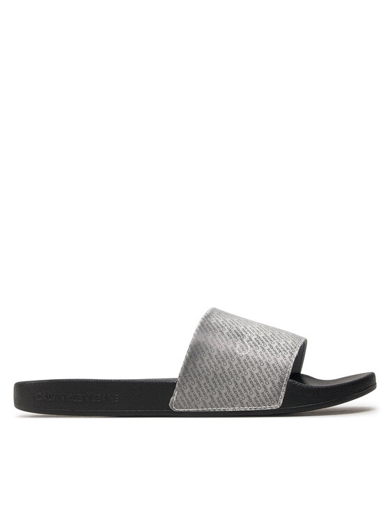 Şlapi Calvin Klein Jeans Slide Lenticular Ml Wn YW0YW01403 Negru