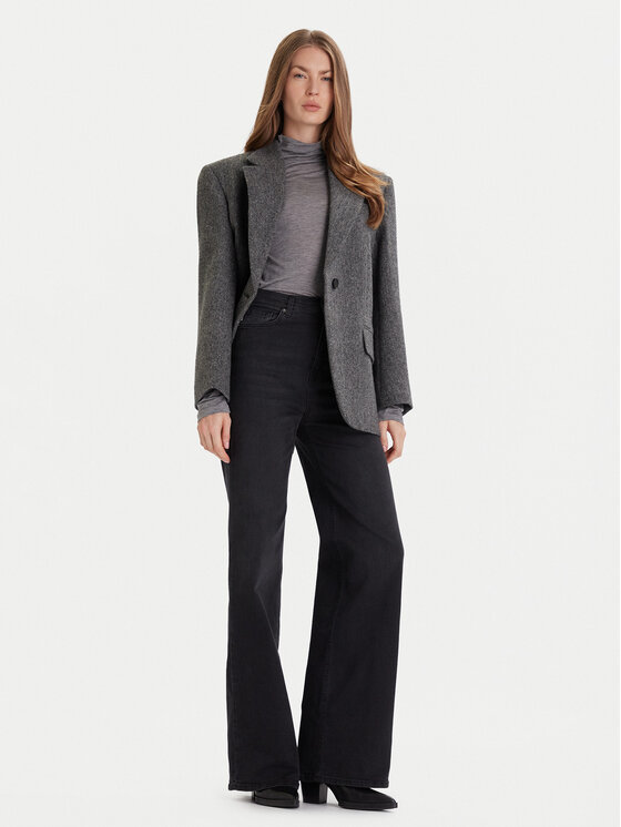 ViCOLO ViCOLO Jeansy DF5089 Šedá Wide Leg
