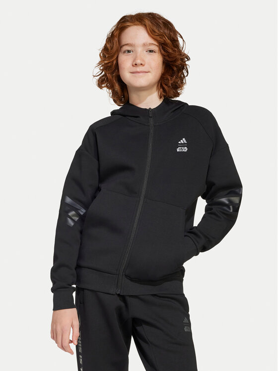 adidas adidas Bluza Star Wars Mandalorian JF3634 Czarny Regular Fit