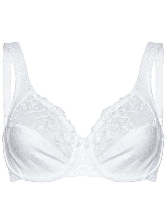 Soutien-gorge Triumph Riccarda Classiques | Bonnets B à E, Tour De Dos 80-100 | Blanc Brodé