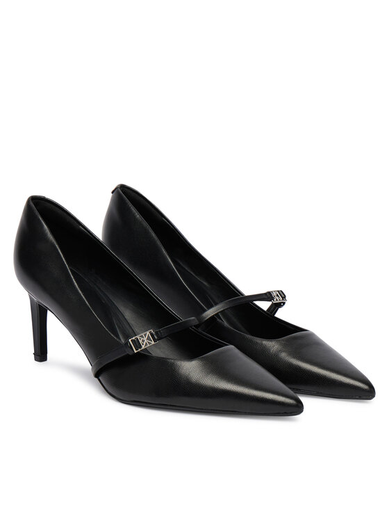 Calvin Klein Calvin Klein Laiviņas Ess Stiletto 70 Mj Lth Hdw HW0HW02952 Melns