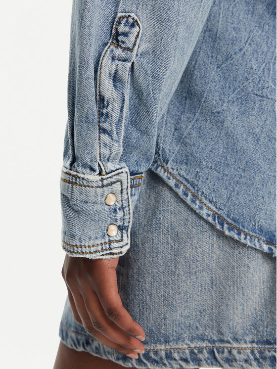 Liu Jo Liu Jo Jeans srajca UA5203 D4306 Modra Relaxed Fit