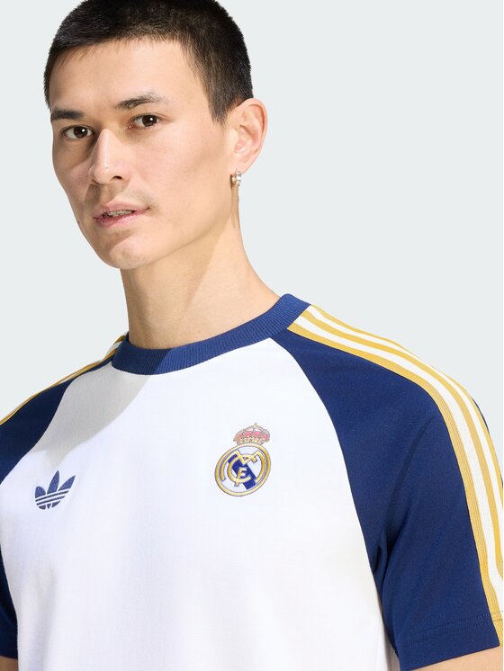 adidas adidas Koszulka techniczna 161829 Biały Slim Fit