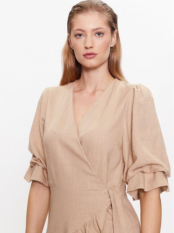 YAS YAS Každodenní šaty 26029985 Hnědá Regular Fit
