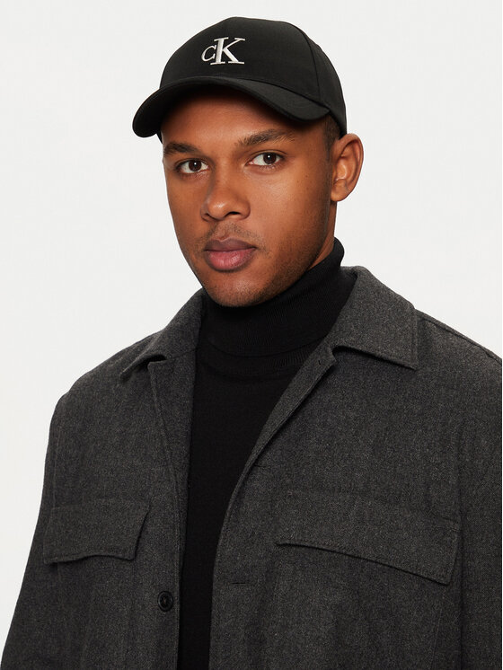 Calvin Klein Calvin Klein Czapka z daszkiem Monogram Embro K50K512147 Szary
