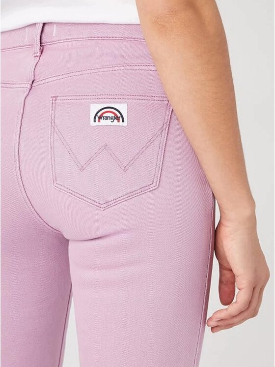 Wrangler Wrangler Spodnie materiałowe Flare 623 Fioletowy Flare Fit